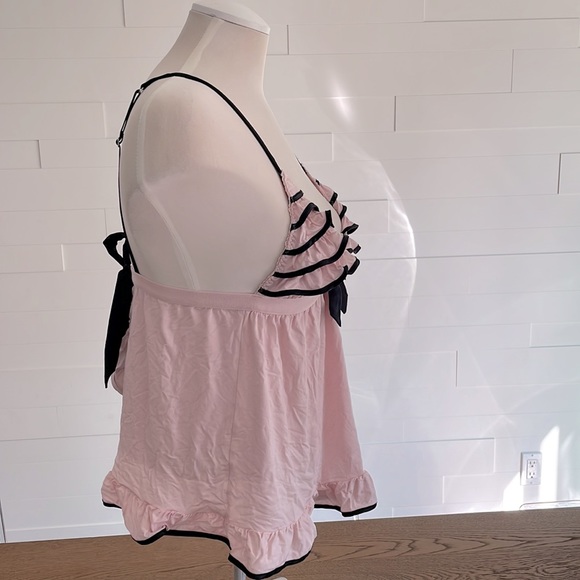M Victoria’s Secret Baby Doll Intimate - soft pink/black, ruffles - Picture 3 of 10